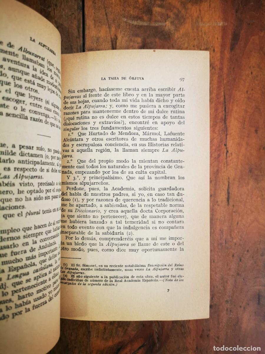 Libros antiguos: ALARC&Oacute;N, Pedro de. La Alpujarra - Foto 3