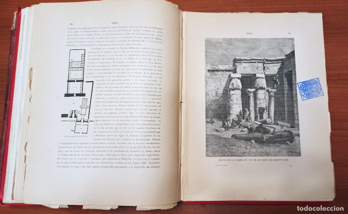 Libros antiguos: 1899. EGIPTO. JORGE EBERS. 2 TOMOS - Foto 3