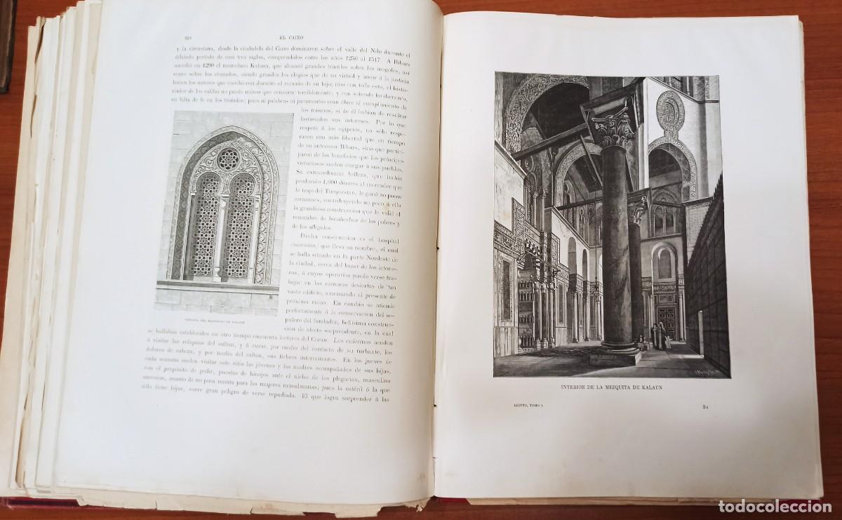 Libros antiguos: 1899. EGIPTO. JORGE EBERS. 2 TOMOS - Foto 16