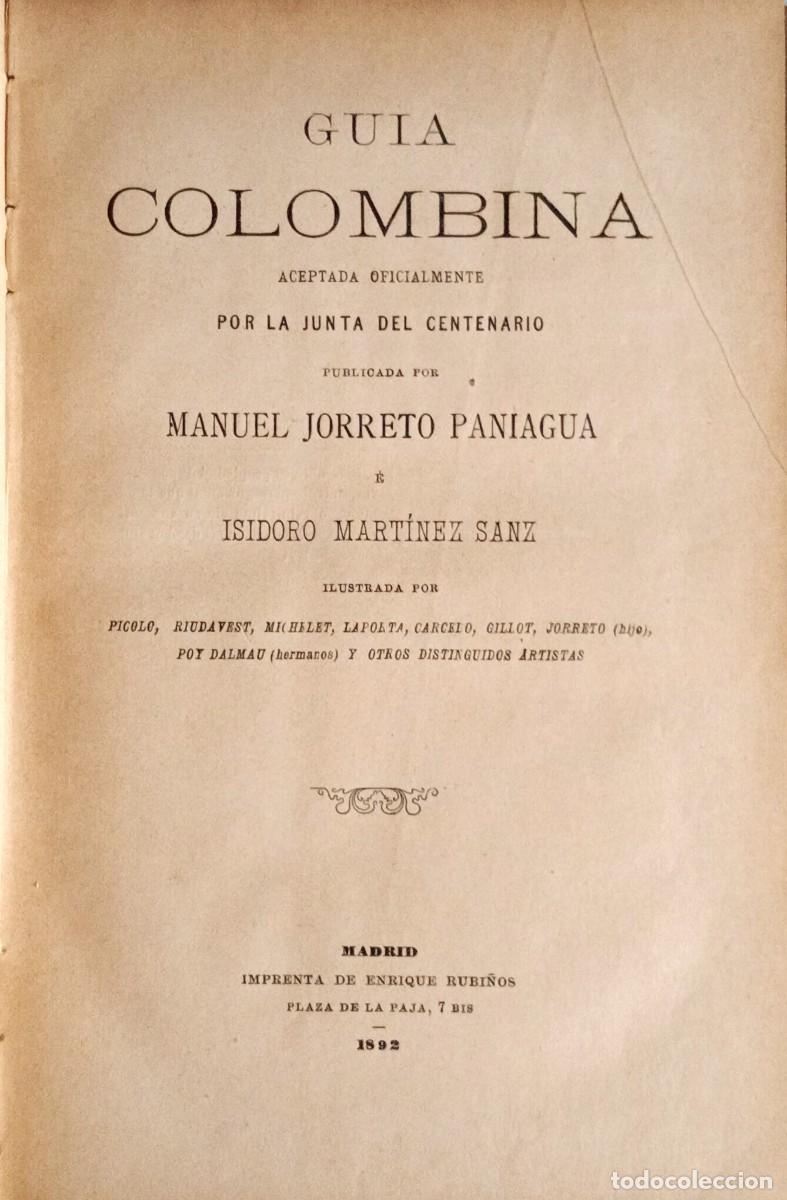 Libros antiguos: GUIA COLOMBINA - Foto 2