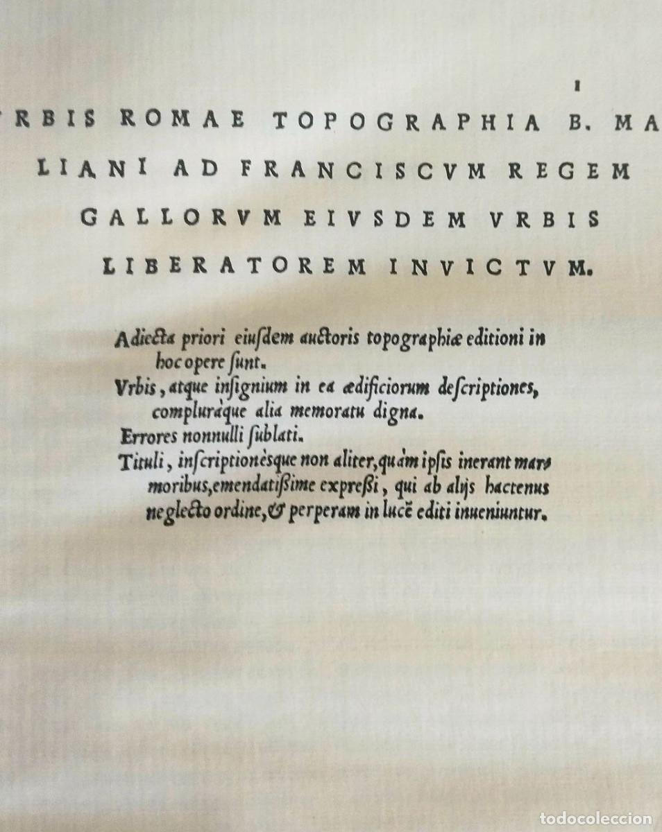Antiquarische B&uuml;cher: Urbis Romae topographia (FACS&Iacute;MIL: Romae, in aedibus Valerii Dorici &amp; Aloisii fratris, Academiae