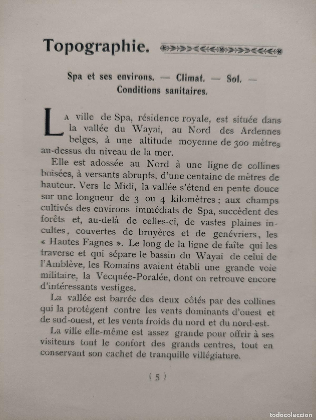 Libros antiguos: SPA - LES EAUX LES BAINS - Foto 3