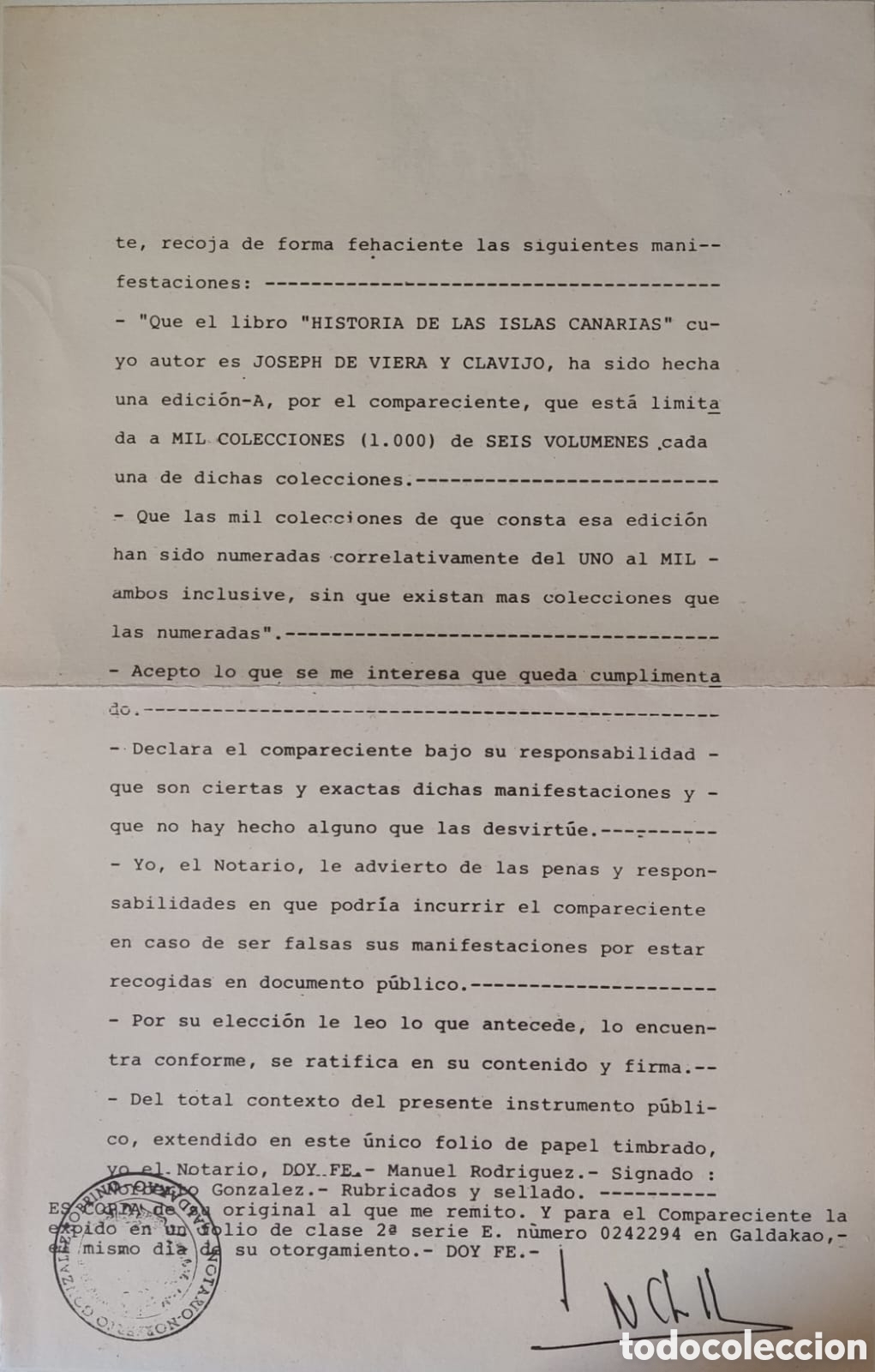 Libros antiguos: Historia General de las Islas Canarias - Foto 7