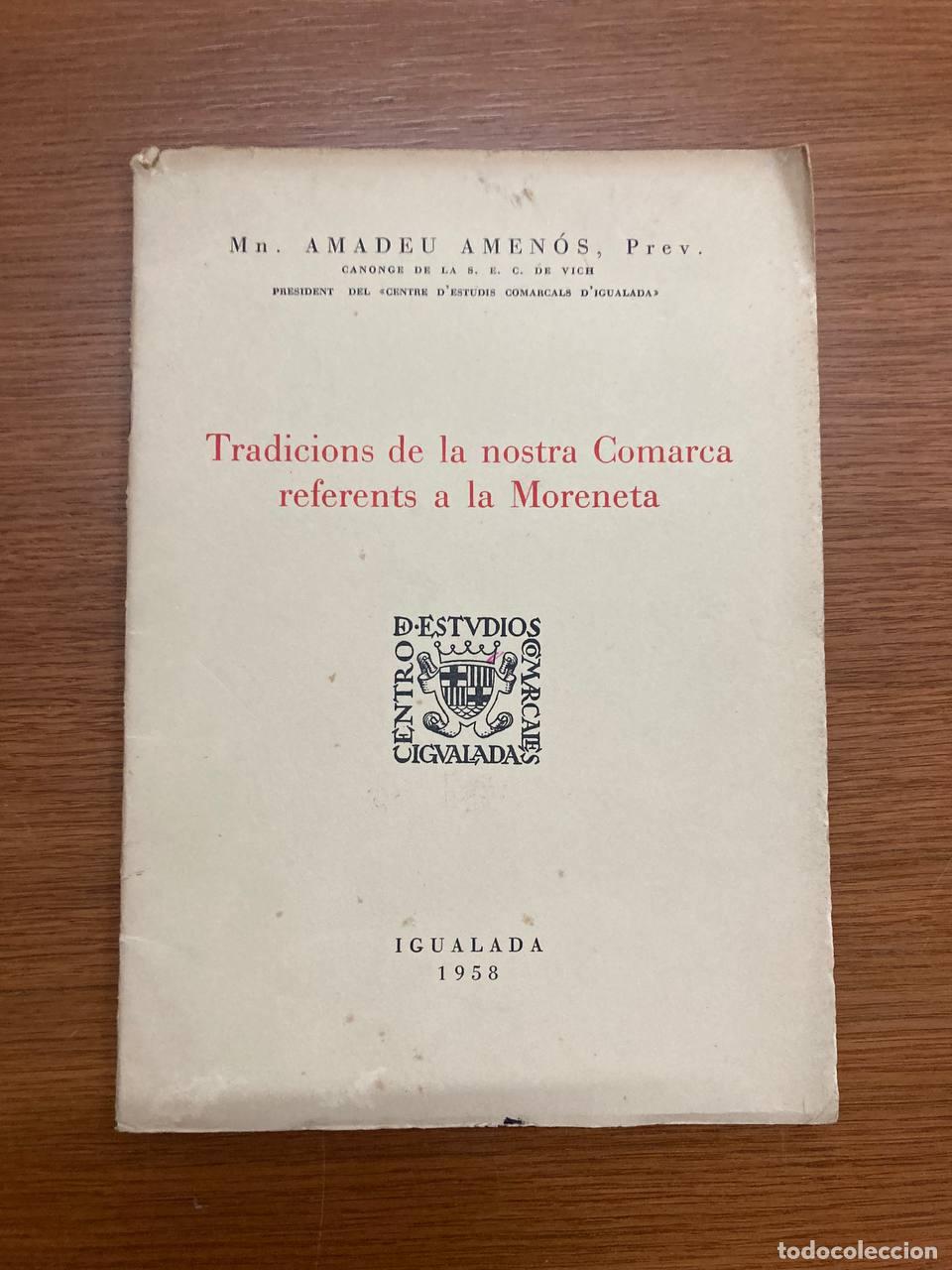 Libros antiguos: Tradicions de la nostra Comarca referents a la Moreneta - Foto 1