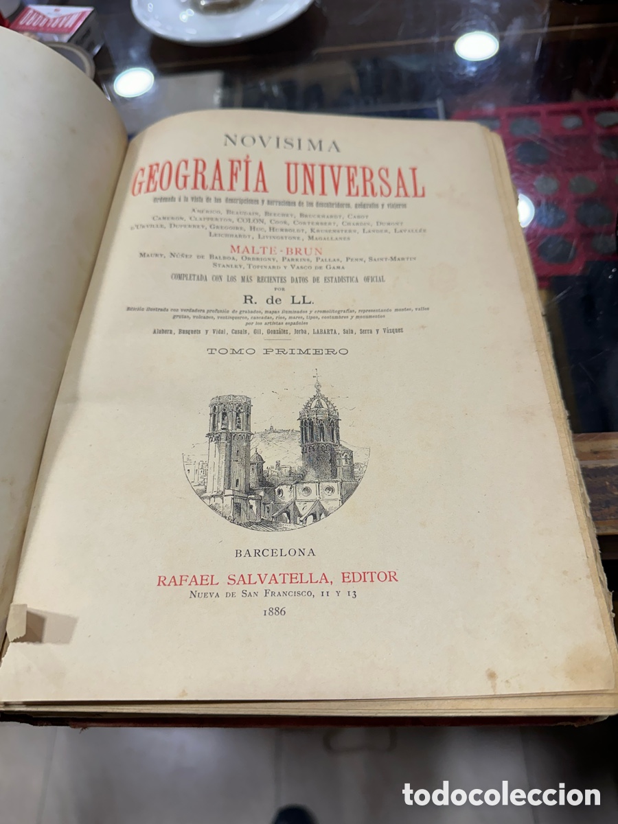 Libros antiguos: Antiguo libro geograf&iacute;a universal - Foto 4