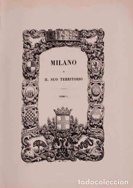 Libros antiguos: MILANO E IL SUO TERRITORIO. - Foto 1