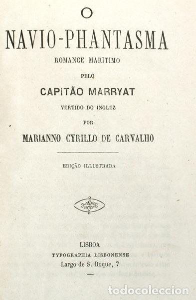 Libros antiguos: MARRYAT. - O NAVIO - PHANTASMA. - Foto 1