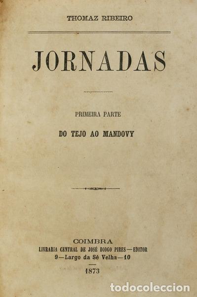 Libros antiguos: RIBEIRO. (Tom&aacute;s) - JORNADAS. - Foto 1