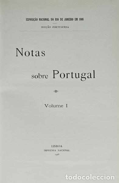 Libros antiguos: NOTAS SOBRE PORTUGAL.