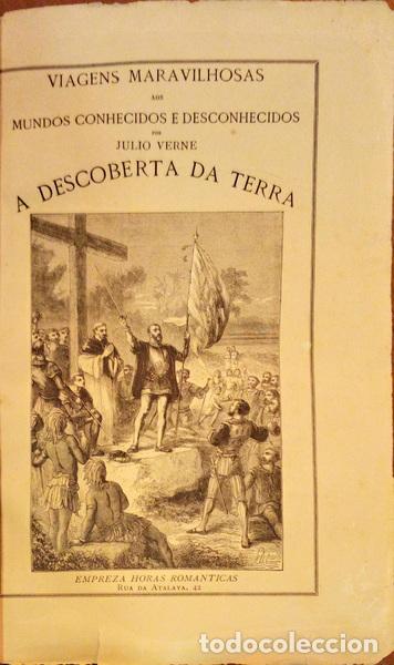 Libros antiguos: VERNE. (Jules) - A DESCOBERTA DA TERRA. - Foto 1