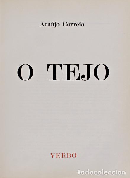 Libros antiguos: CORREIA. (Ara&uacute;jo) - O TEJO. - Foto 1