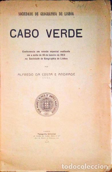 Libros antiguos: COSTA E ANDRADE. (Alfredo da) - CABO VERDE. - Foto 1