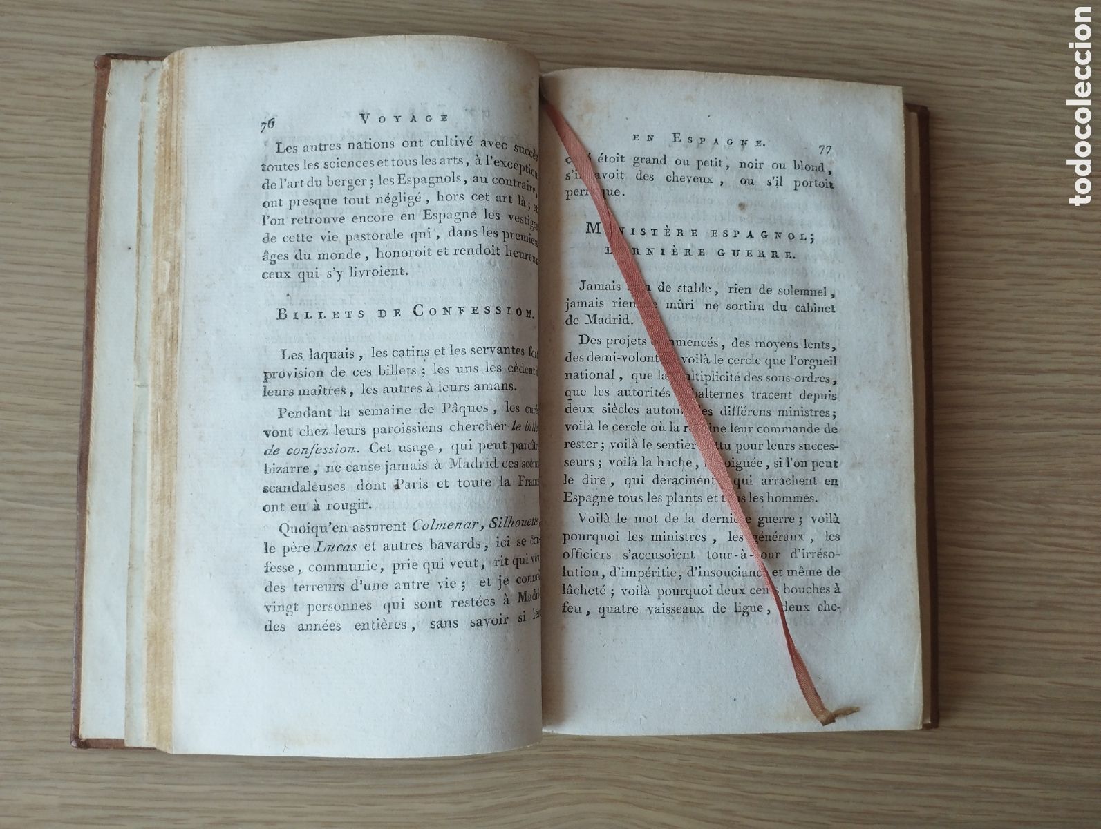 Libros antiguos: Voyage en Espagne - 1796 - Mapa plegado - Foto 4