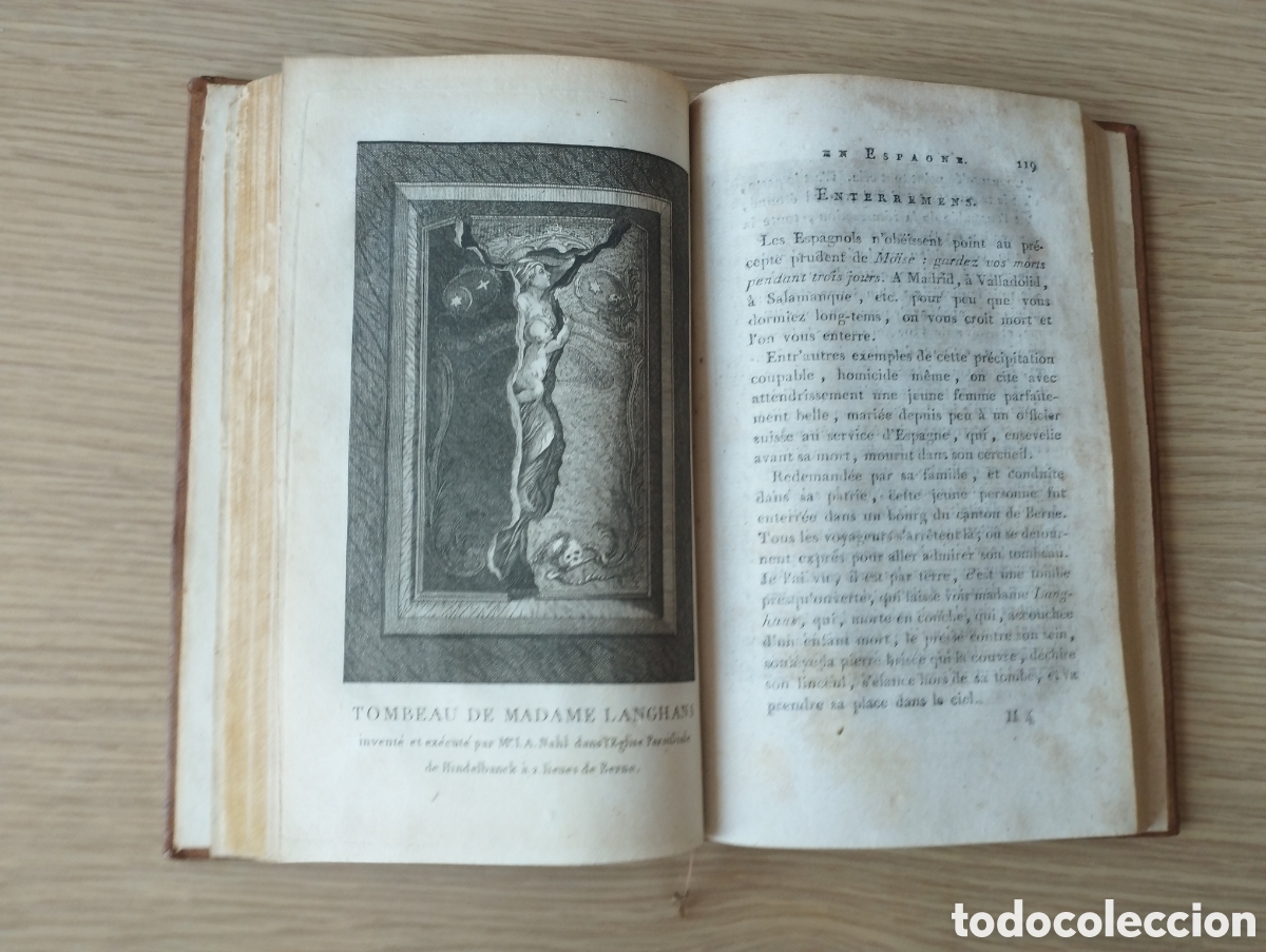Libros antiguos: Voyage en Espagne - 1796 - Mapa plegado - Foto 6