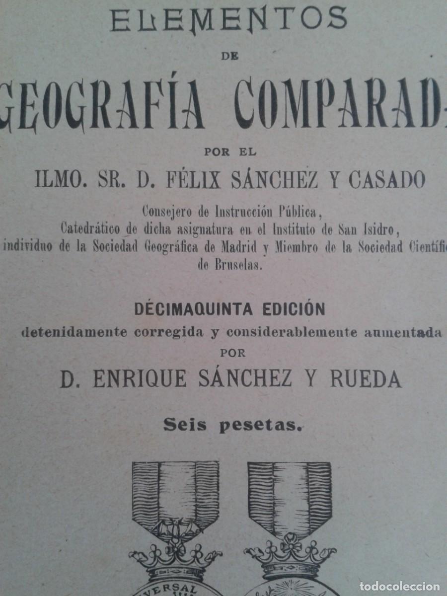 Libros antiguos: LIBRO GEOGRAFIA COMPARADA MADRID 1904 - Foto 2