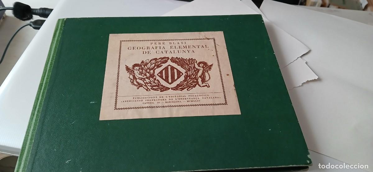 Libros antiguos: Geografia elemental de Catalunya - Foto 1