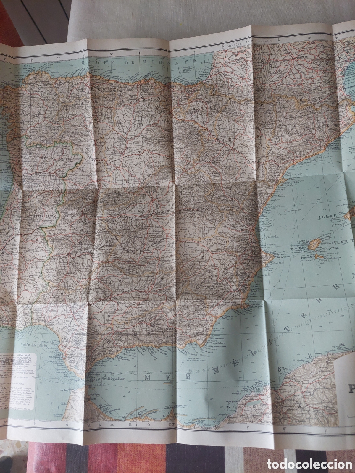 Libros antiguos: Libro de tapa dura de Mapas - Foto 5