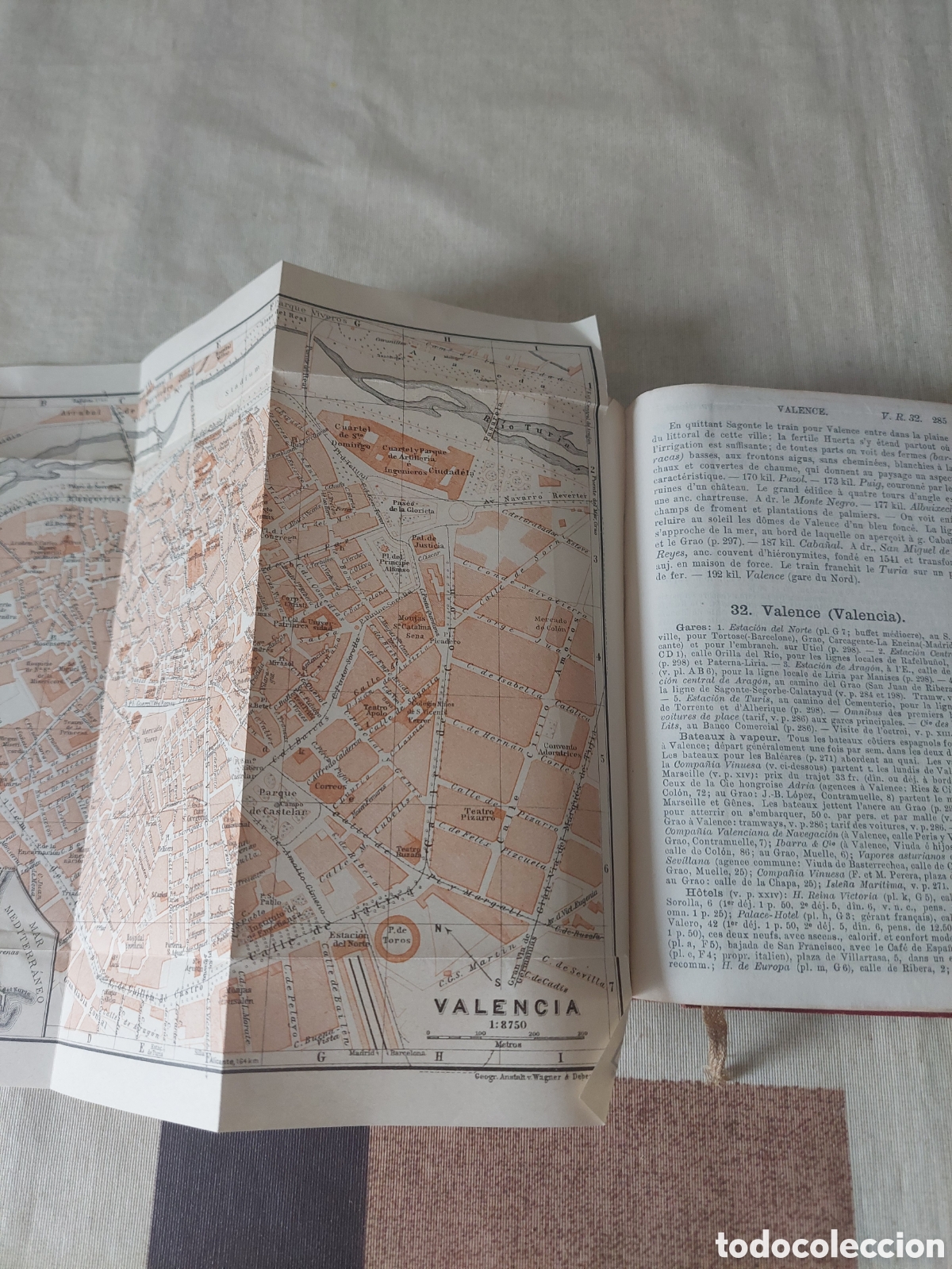 Libros antiguos: Libro de tapa dura de Mapas - Foto 7