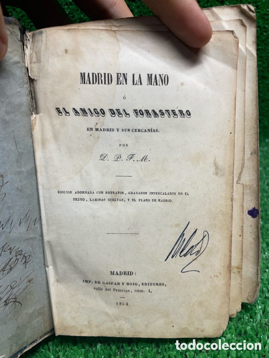 Libros antiguos: Madrid en la Mano -1850 - A4 - Foto 5