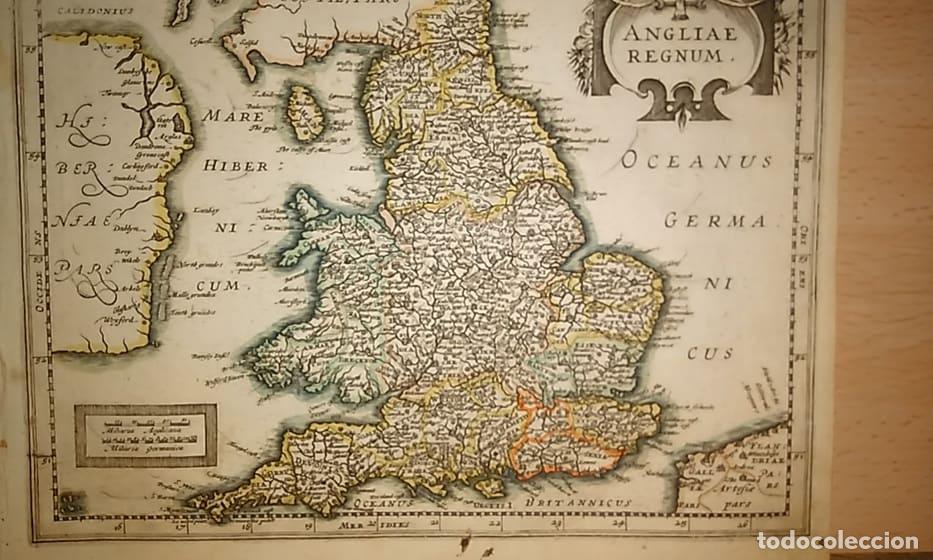 Libros antiguos: s.a. - MAPA ANTIGUO: �ANGLIAE REGNUM� - Foto 1