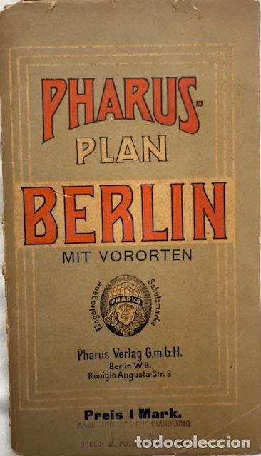 Libros antiguos: ANTIGUO PLANO DE LA CIUDAD DE BERLIN Y SUBURBIOS - PHARUS PLAN BERLIN MIT VORORTEN