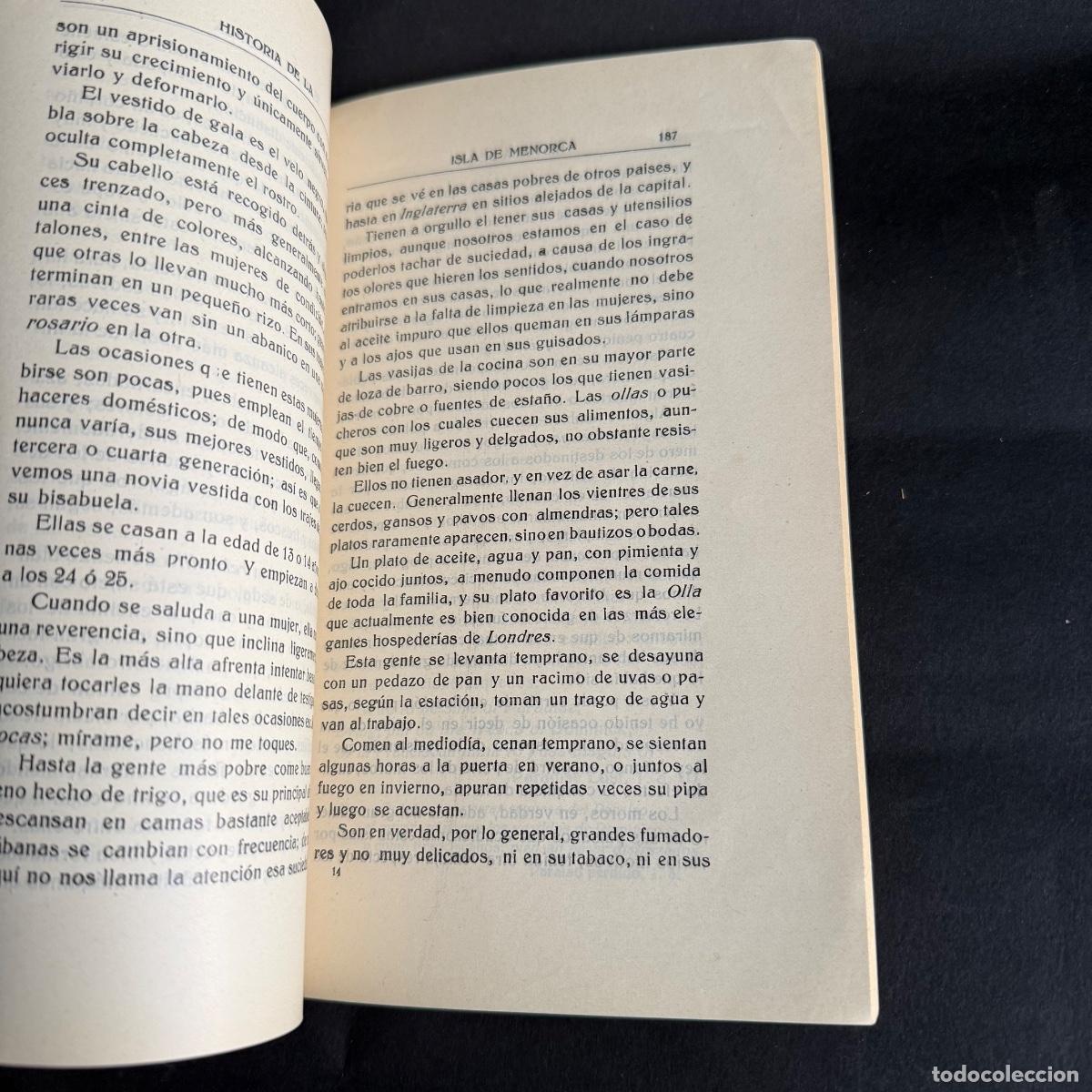 Libros antiguos: Historia de la Isla de Menorca - Mah&oacute;n - 1930 - Foto 3