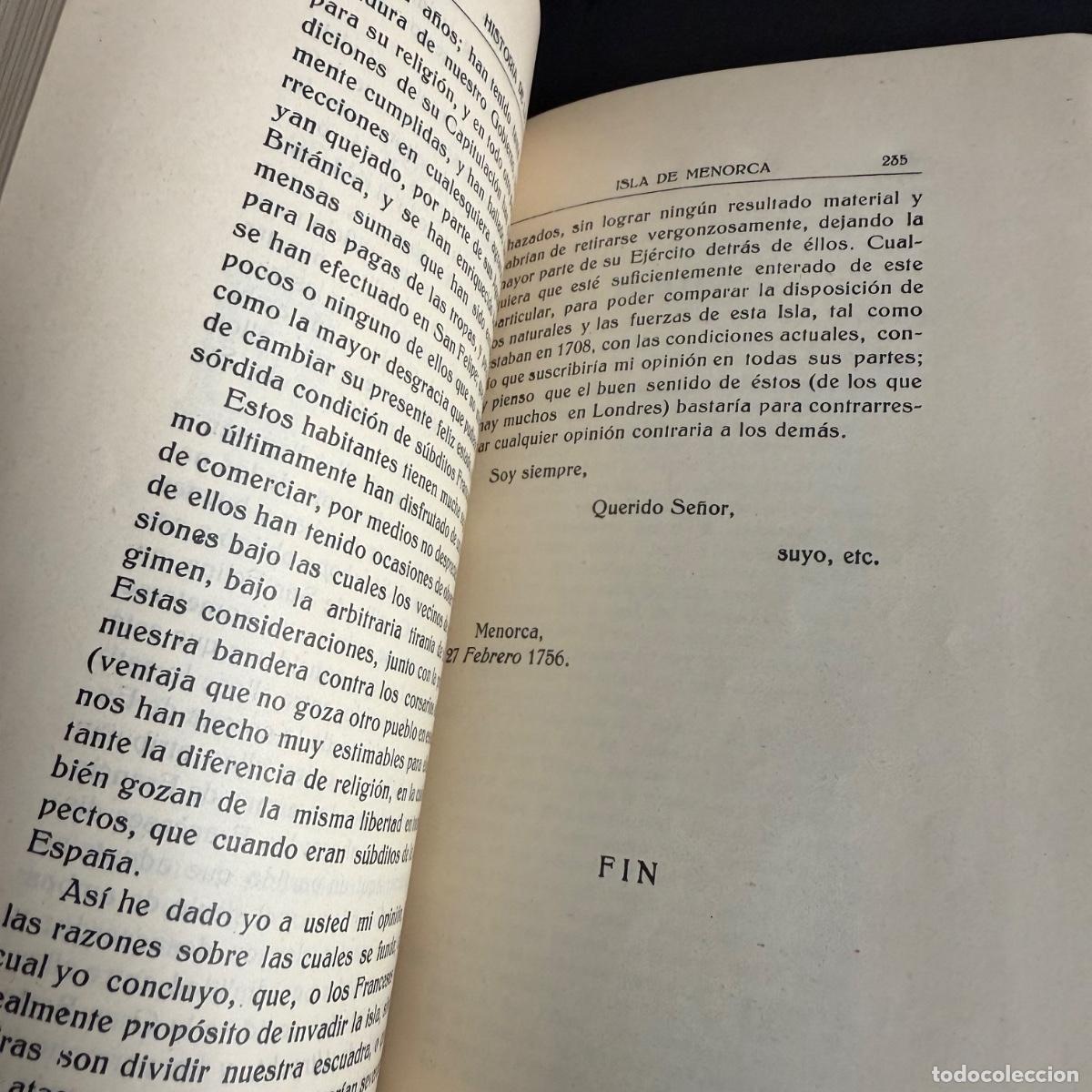 Libros antiguos: Historia de la Isla de Menorca - Mah&oacute;n - 1930 - Foto 4