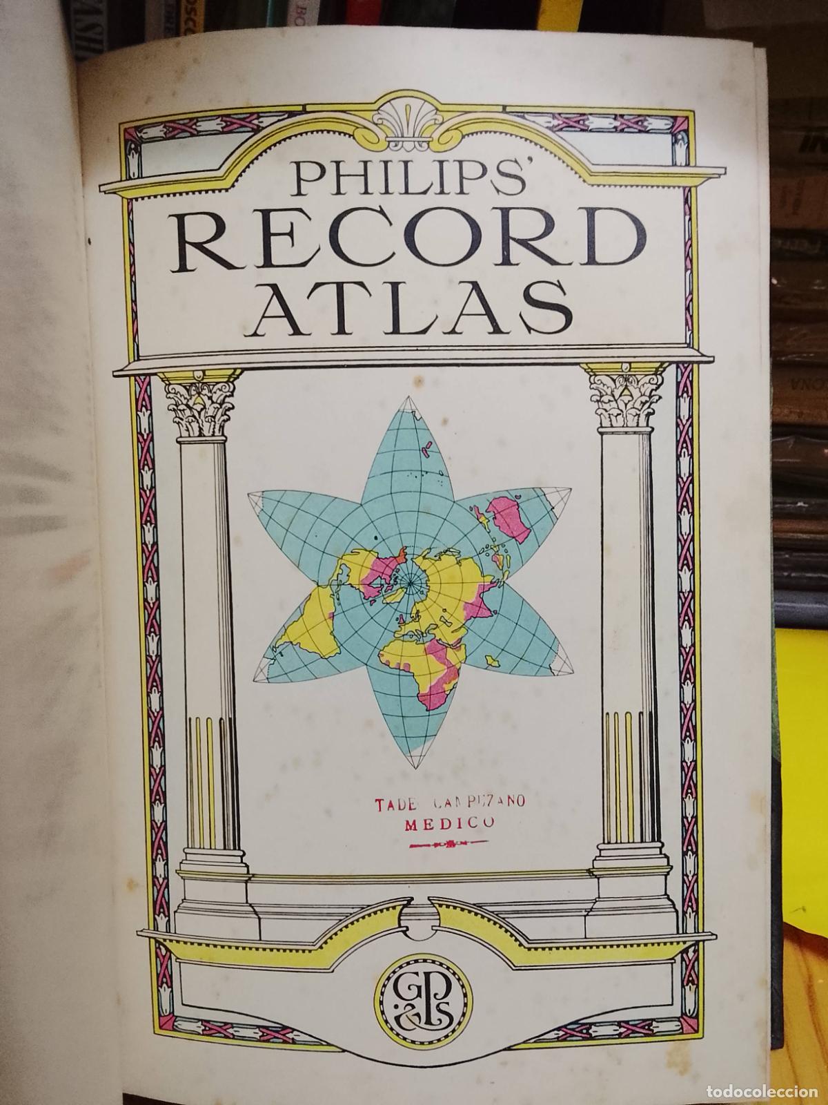 Libros antiguos: PHILIPS RECORD ATLAS 1926 - Foto 1