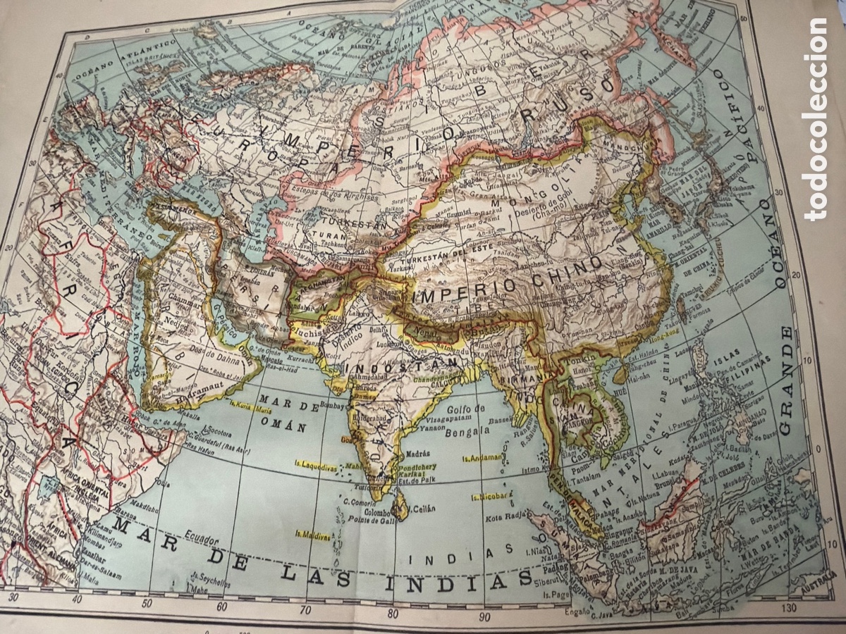 Libros antiguos: Atlas geogr&aacute;fico universal - Foto 2