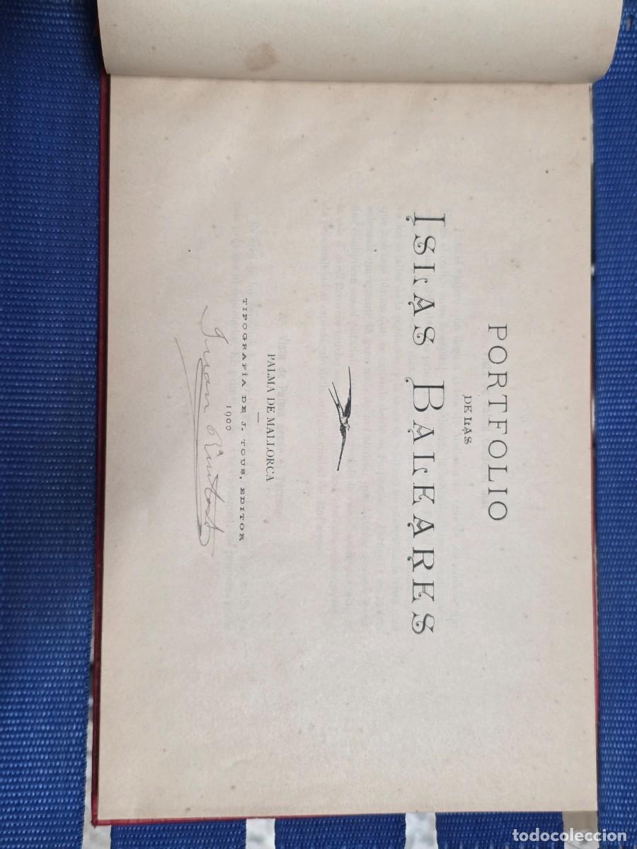 Libros antiguos: Las Islas Baleares 1900 - Foto 3
