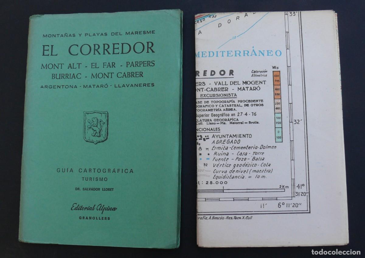 Libros antiguos: Guias Cartograficas - Monta&ntilde;as y playas del Maresme - El Corredor