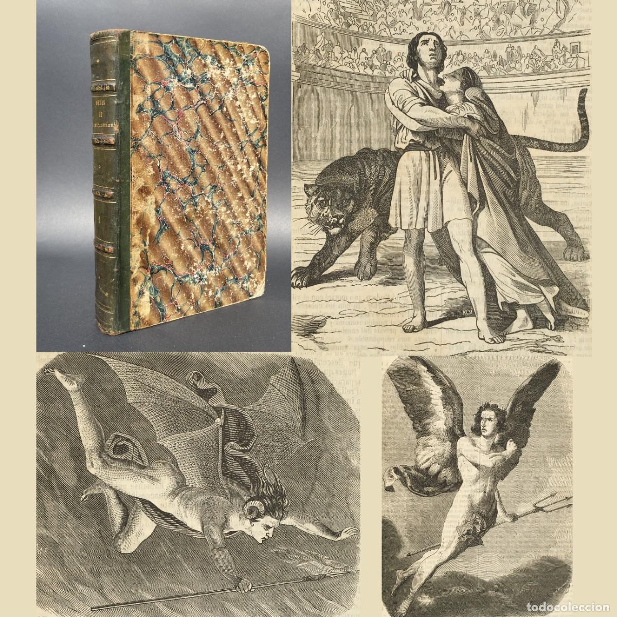 Libros antiguos: A&ntilde;o 1853 - Los Natchez - Viajes - Itinerario de Par&iacute;s a Jerusal&eacute;n - Los m&aacute;rtires &oacute; el triunfo de la