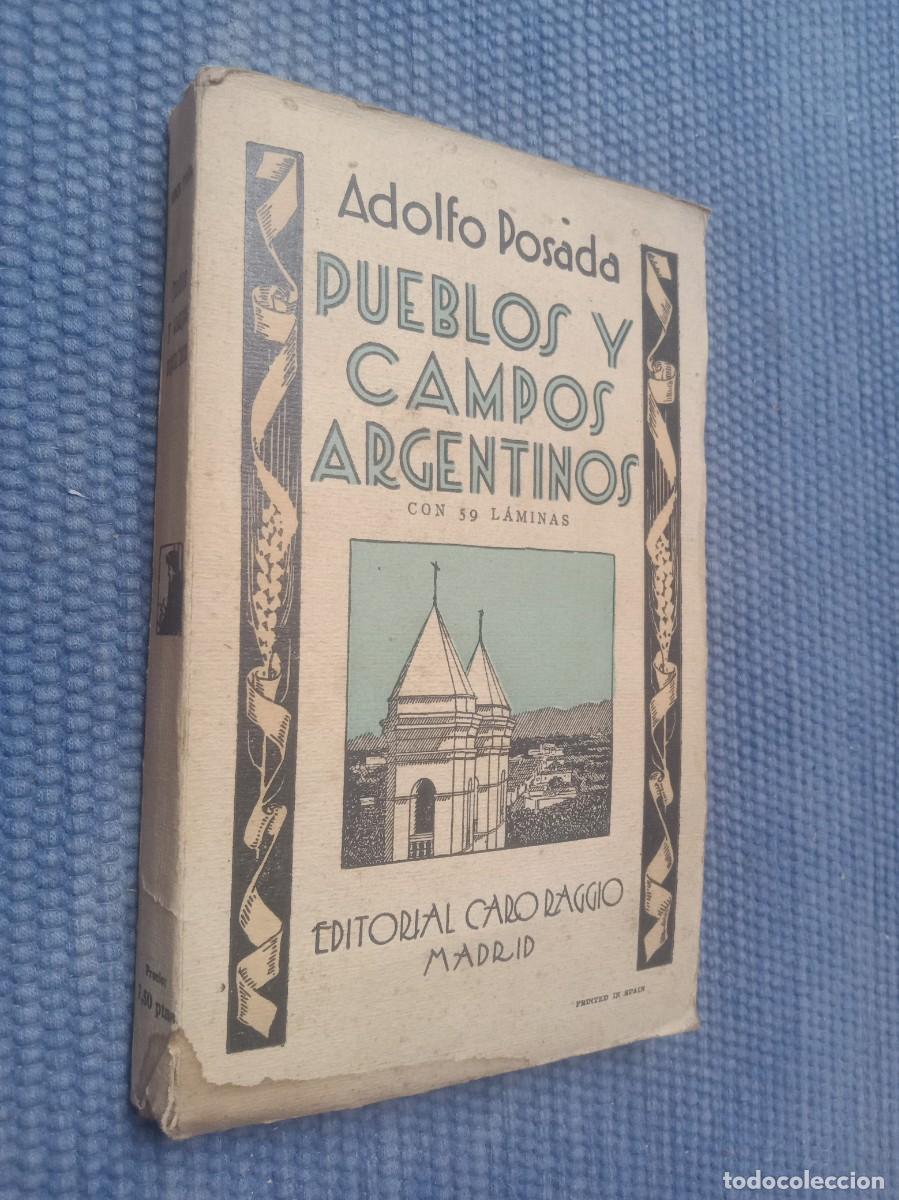 Libros antiguos: Posada., Adolfo: Pueblos y campos argentinos