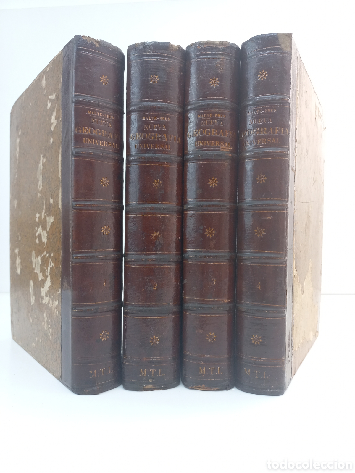 Libros antiguos: Nueva Geograf&iacute;a Universal. VVAA. Montaner y Simon Editores, 1882. Ilustrado.