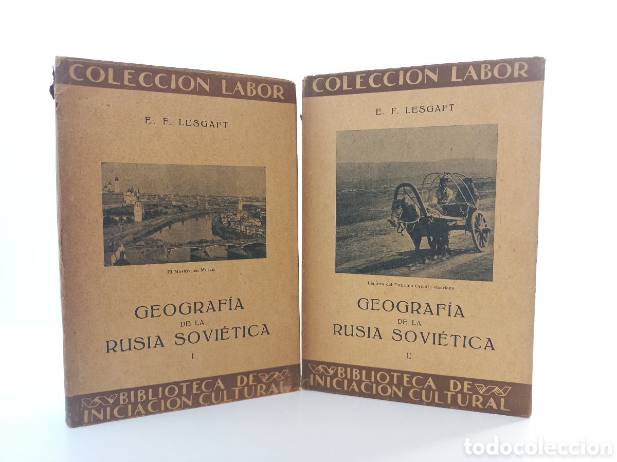 Libros antiguos: Geograf&iacute;a de la Rusia Sovi&eacute;tica. Lesgapt. Labor, 1930. Ilustrado.