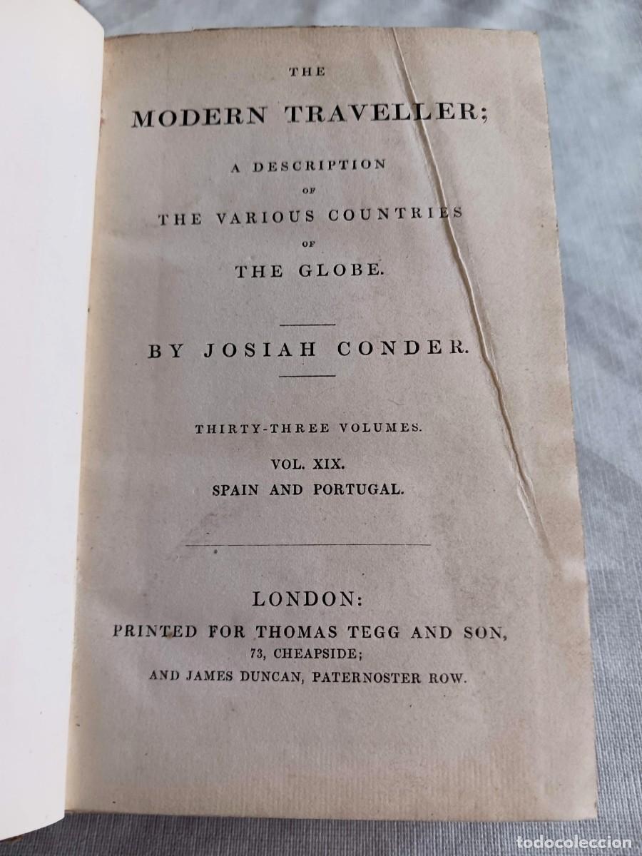 Libros antiguos: THE MODERN TRAVELLER (TOMO 2 DE ESPA&Ntilde;A) - ILUSTRADO CON 3 L&Aacute;MINAS - JOSIAH CONDER