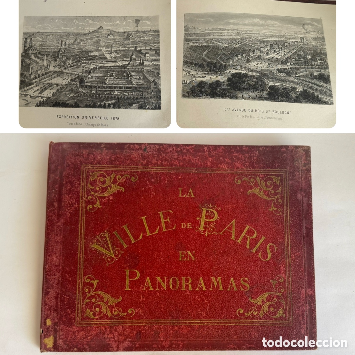 Libros antiguos: La Ville de Par&iacute;s en Panoramas - Francia - Vistas - Exposici&oacute;n universal - S. XIX
