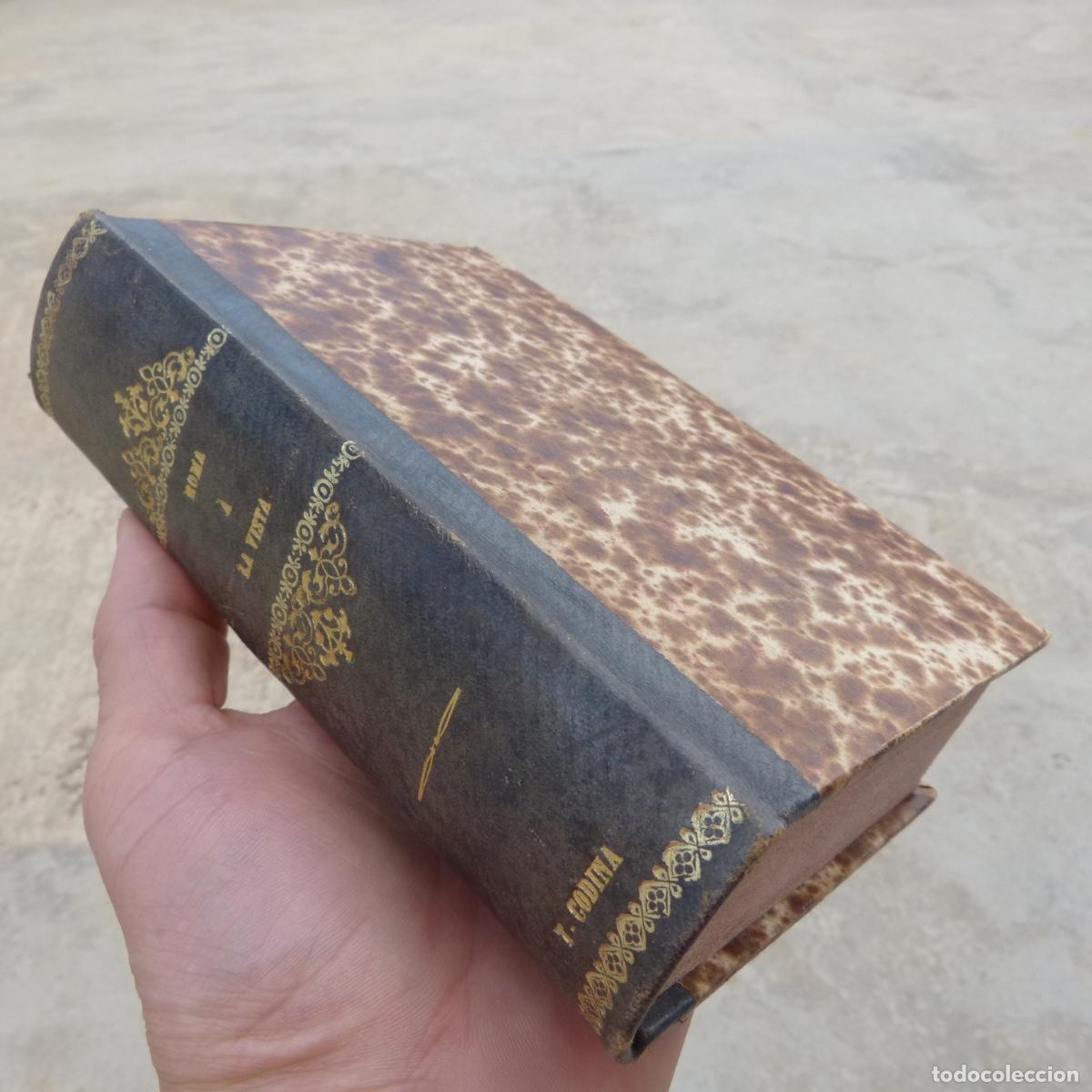 Libros antiguos: Roma a la vista, T. Codina 1868, guia del viagero, Antonio Gil Santacruz. Imp domenech Valencia.