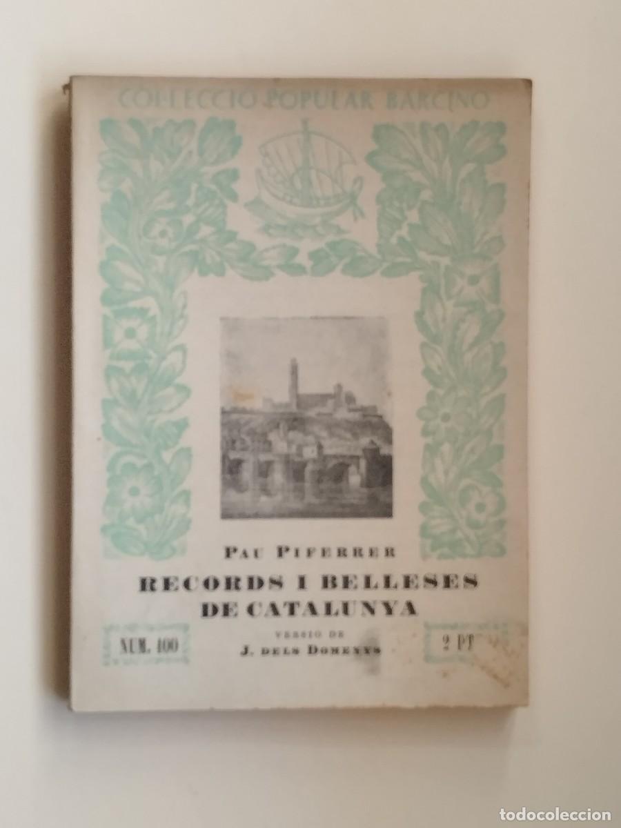 Libros antiguos: Records i belleses de Catalunya