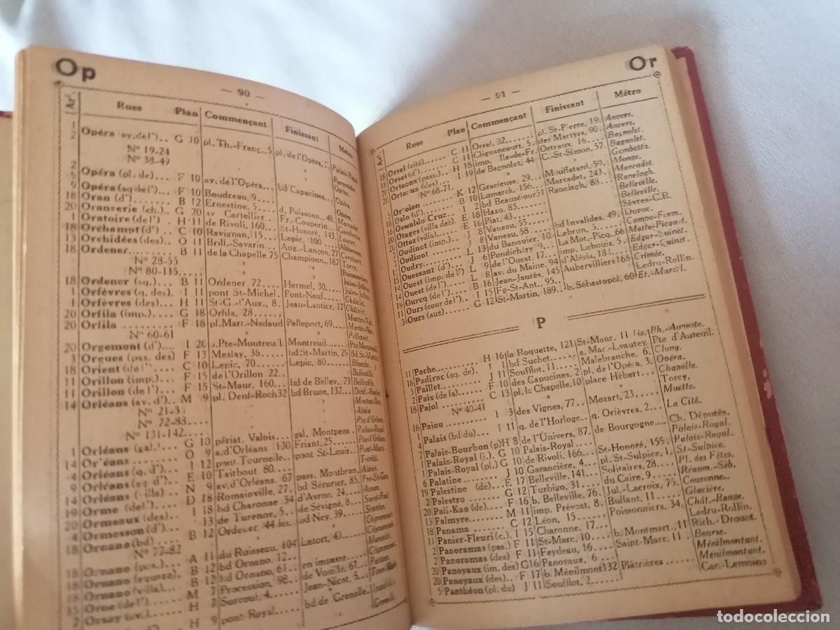 Libros antiguos: PLAN COMMODE DE PARIS * RUES & MONUMENTS * AUTOBUS & TRAMWAYS * METROPOLITAN - Foto 5