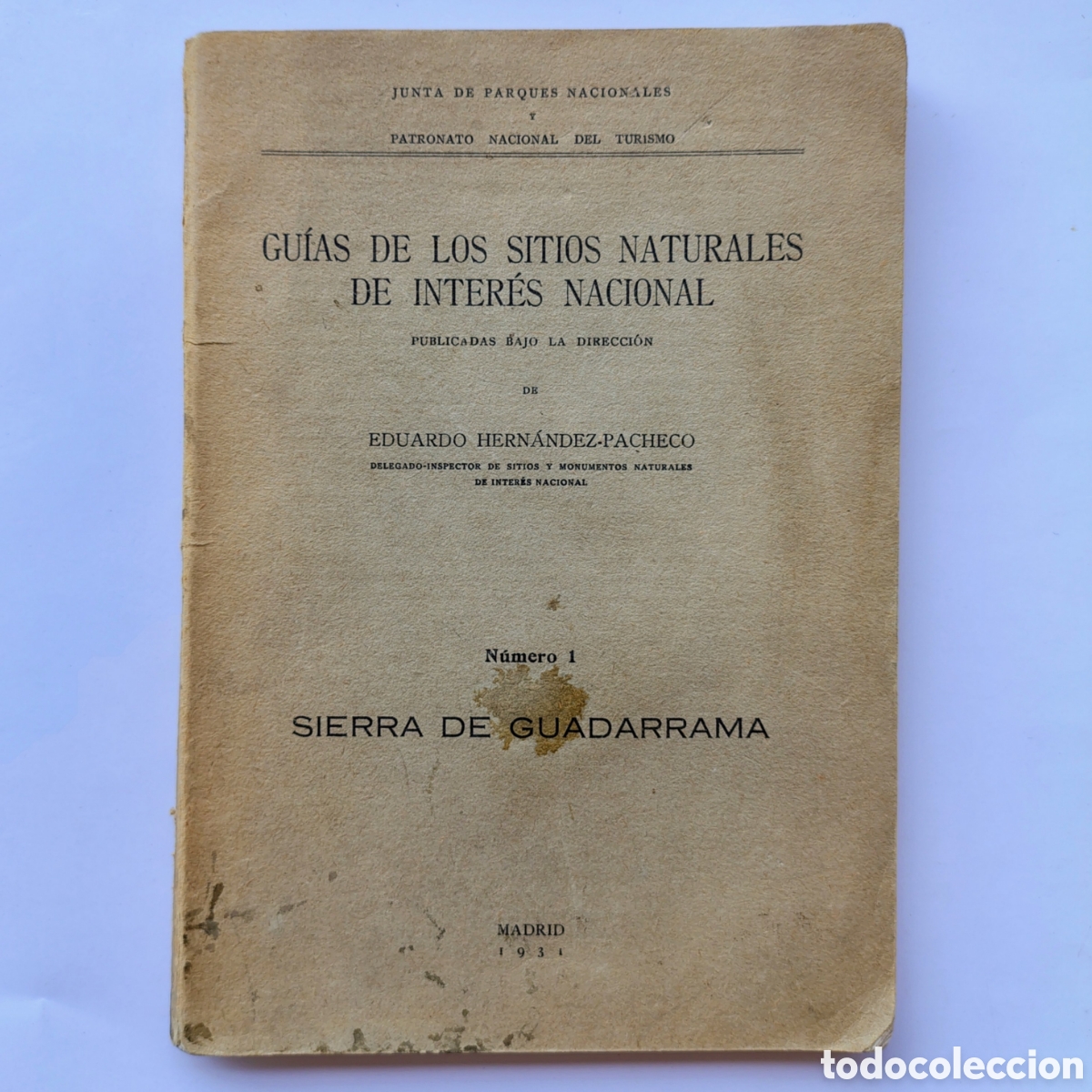 Libros antiguos: Gu&iacute;a de los Sitios Naturales de Inter&eacute;s Nacional N&ordm; 1: Sierra de Guadarrama &mdash; Eduardo Hern&aacute;ndez Pach