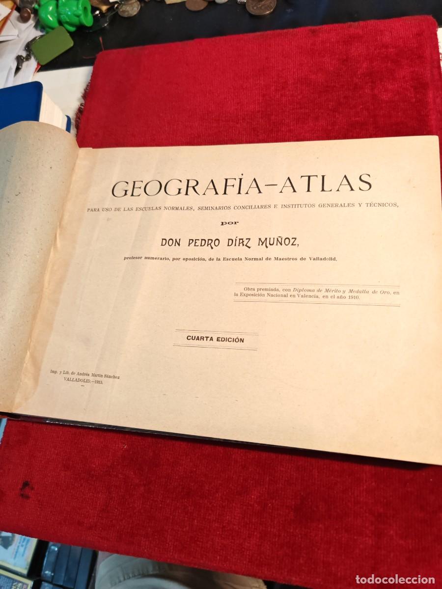 Libros antiguos: Geograf&iacute;a atlas Valladolid a&ntilde;o 1915