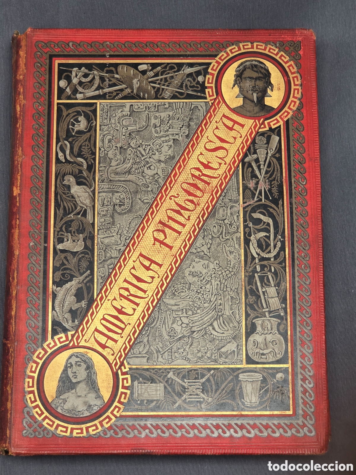 Libri antichi: AM&Eacute;RICA PINTORESCA Montaner y Sim&oacute;n 1884