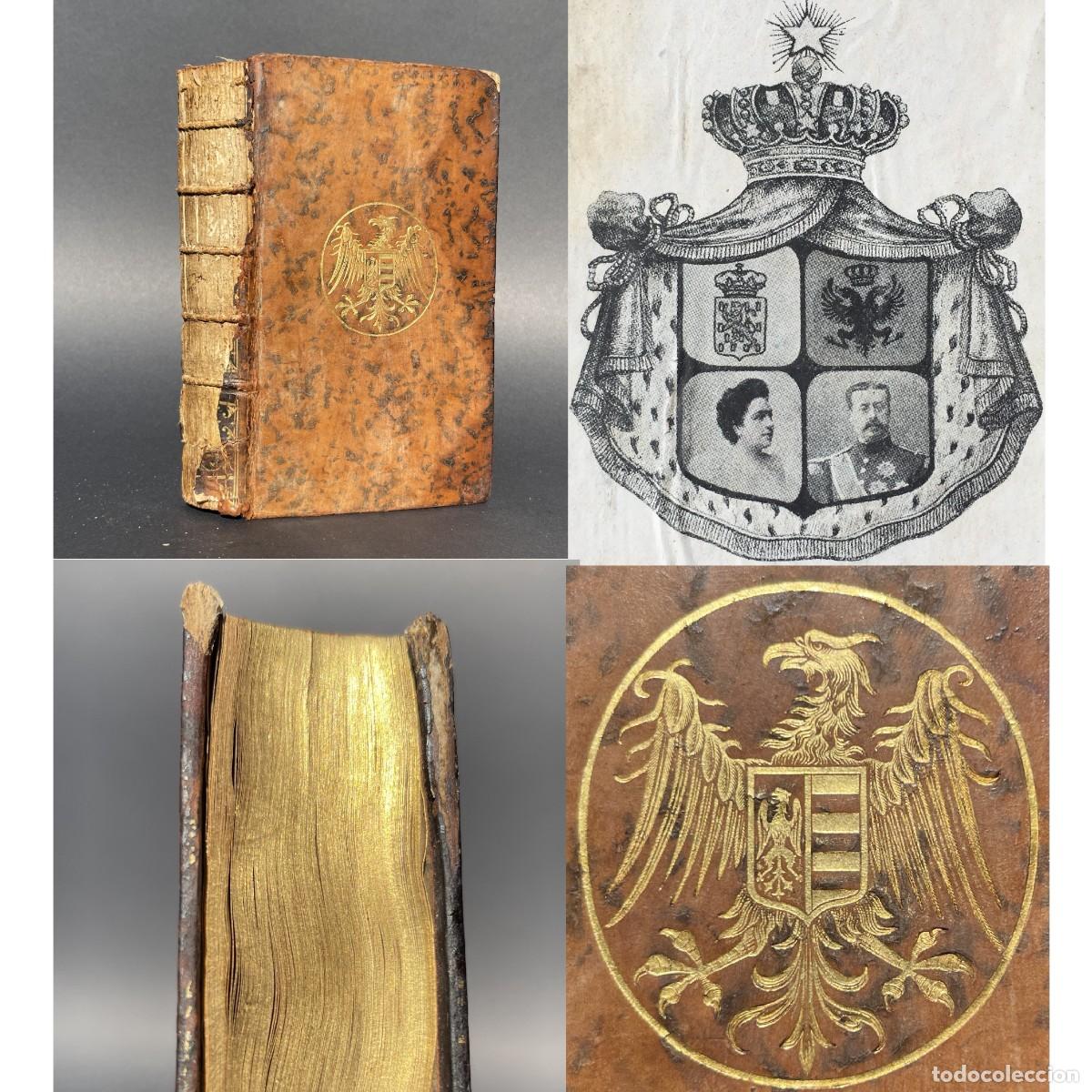 Libros antiguos: A&ntilde;o 1768 - Tomo enteramente dedicado Inglaterra - Viajes - Ex libris del pr&iacute;ncipe Kastriotit voyageu