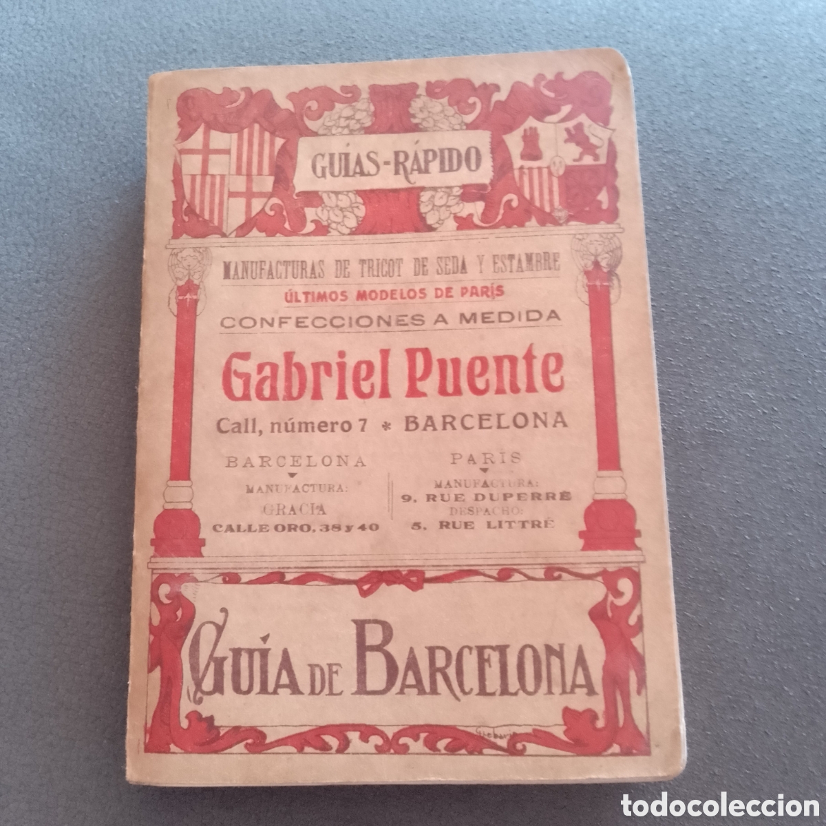 Libros antiguos: ANTIGUA GUIA DE BARCELONA GUIAS RAPIDO CON 3 PLANOS