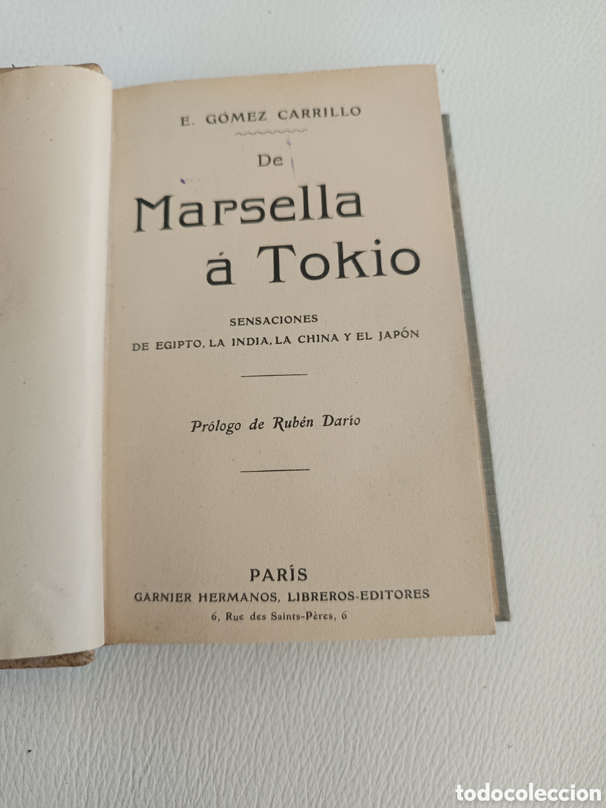 Libros antiguos: De Marsella a Toquio,Libro