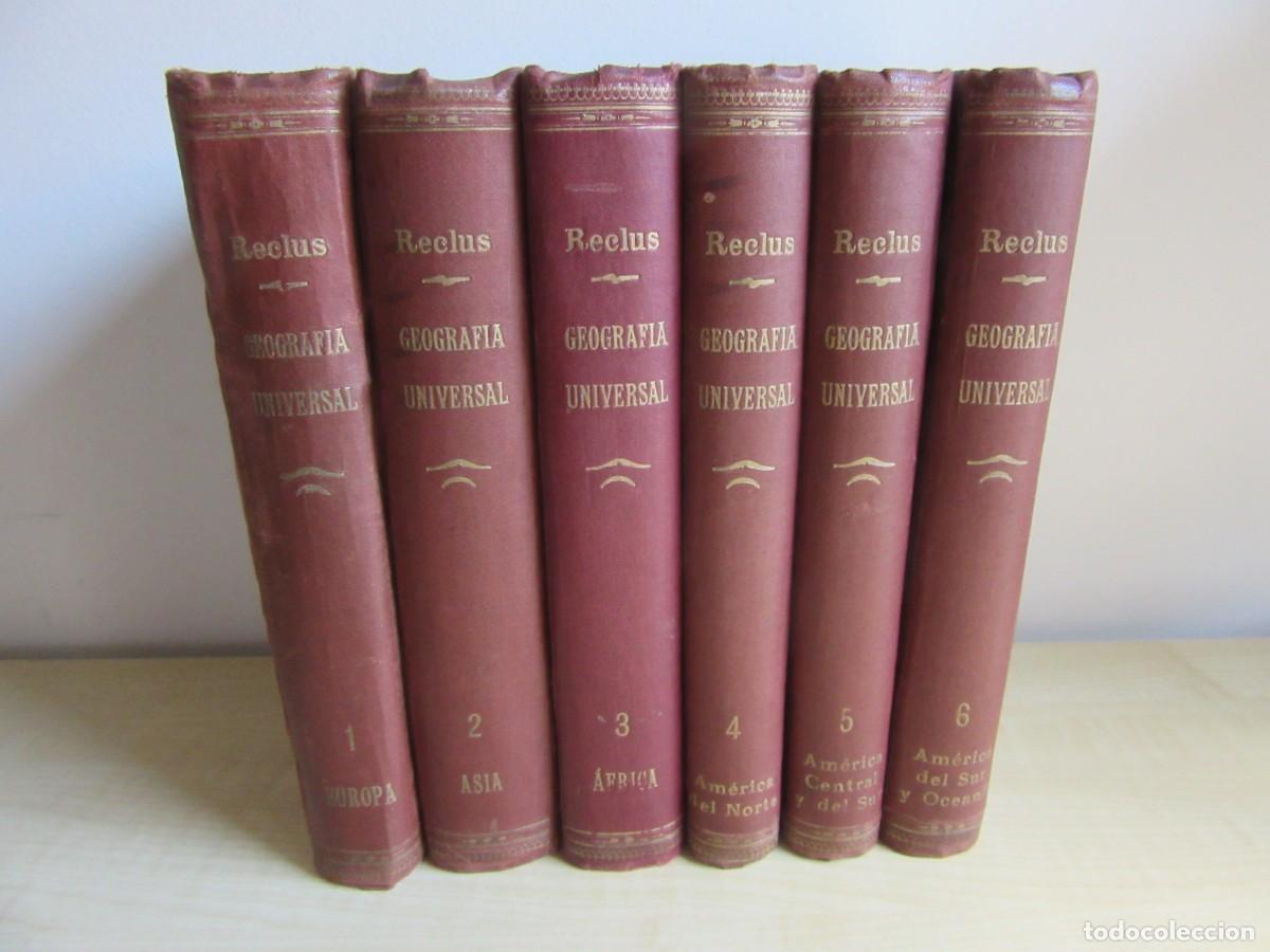 Antiquarische B&uuml;cher: Nov&iacute;sima Geograf&iacute;a Universal 6 tomos On&eacute;simo y El&iacute;seo Recl&oacute;s Prologo V.Blasco Ib&aacute;&ntilde;ezA&ntilde;os 20 Verdesc