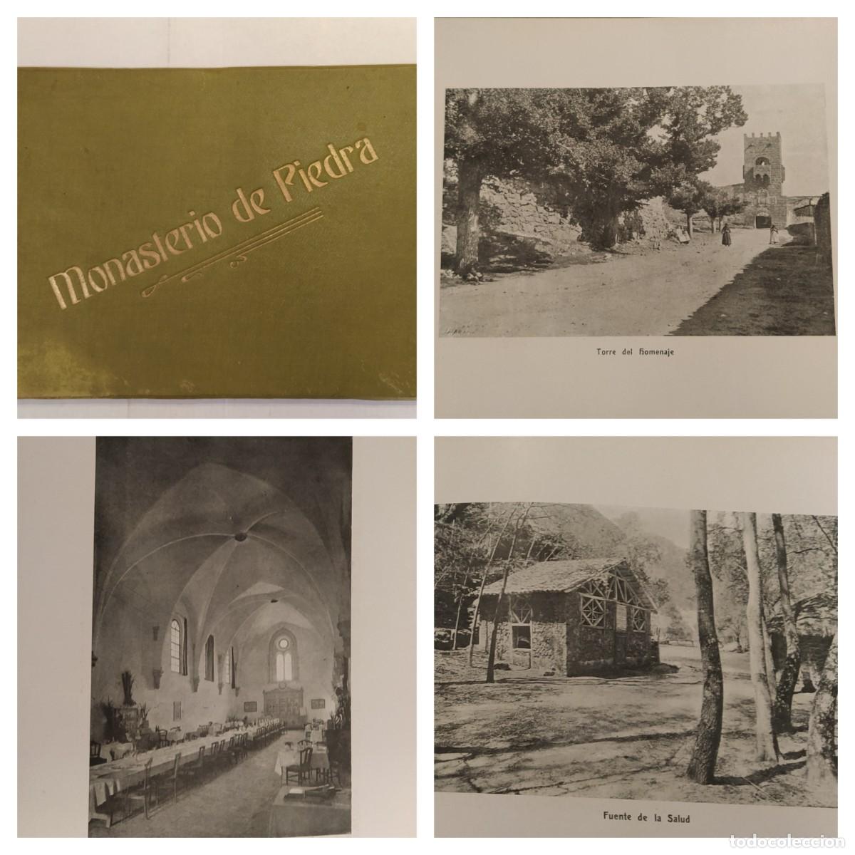 Libros antiguos: MONASTERIO DE PIEDRA - ALBUM - FOTOGRAFIAS Y TEXTO DE MANUEL RAMOS Y COBOS - AUTOTIPIAS DE J. LAVALL