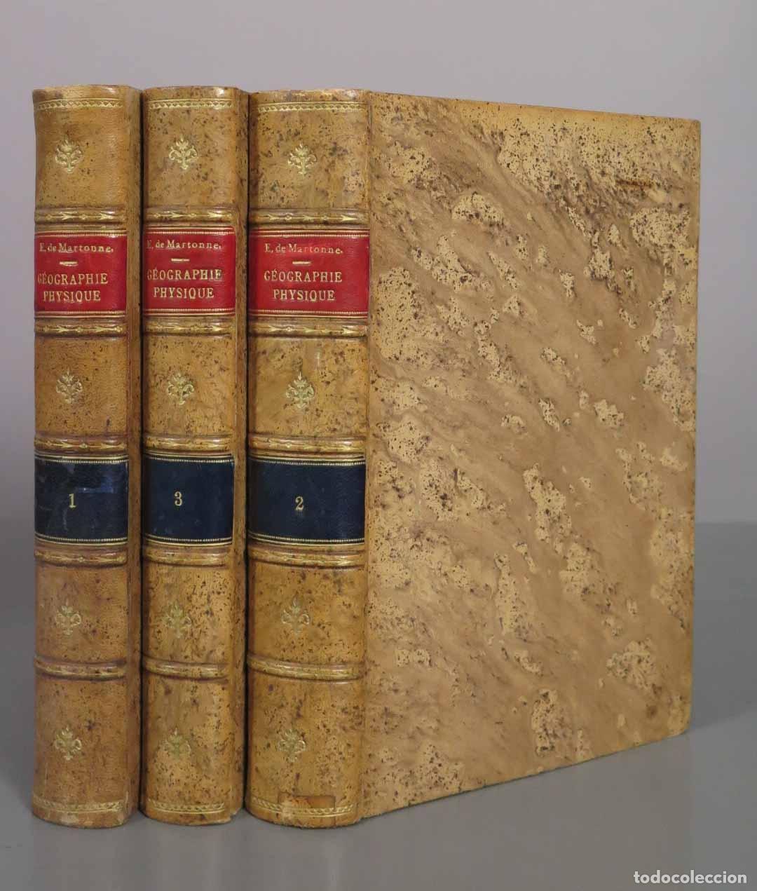 Antiquarische B&uuml;cher: Trait&eacute; de g&eacute;ographie physique - Emmanuel de Martonne, 1929. 3 TOMOS