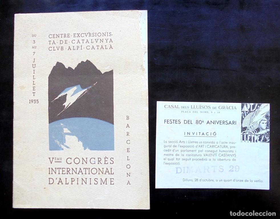 Libros antiguos: V.&egrave;me Congr&egrave;s International d&rsquo;Alpinisme 1935 Centre Excursionista de Catalunya, Barcelona